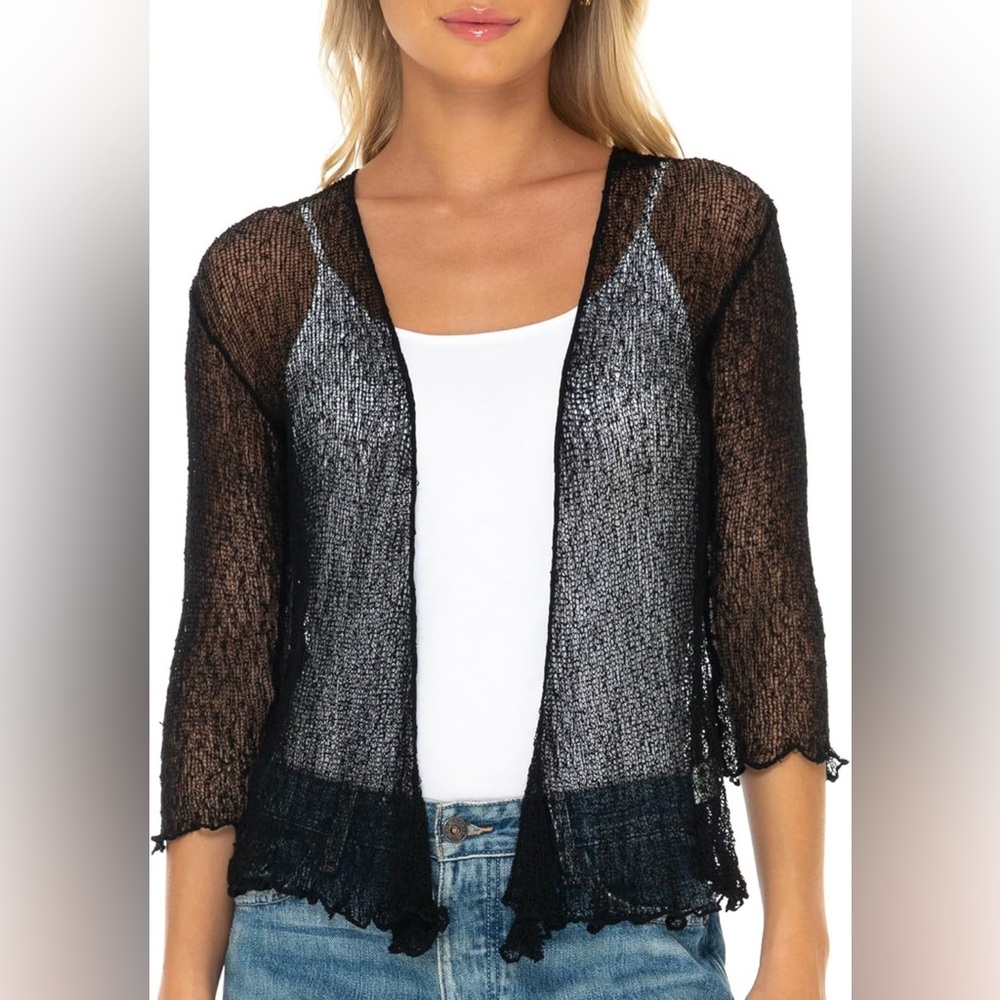 SHEER CARDIGAN/SHRUG-SIZE SMALL-NWT